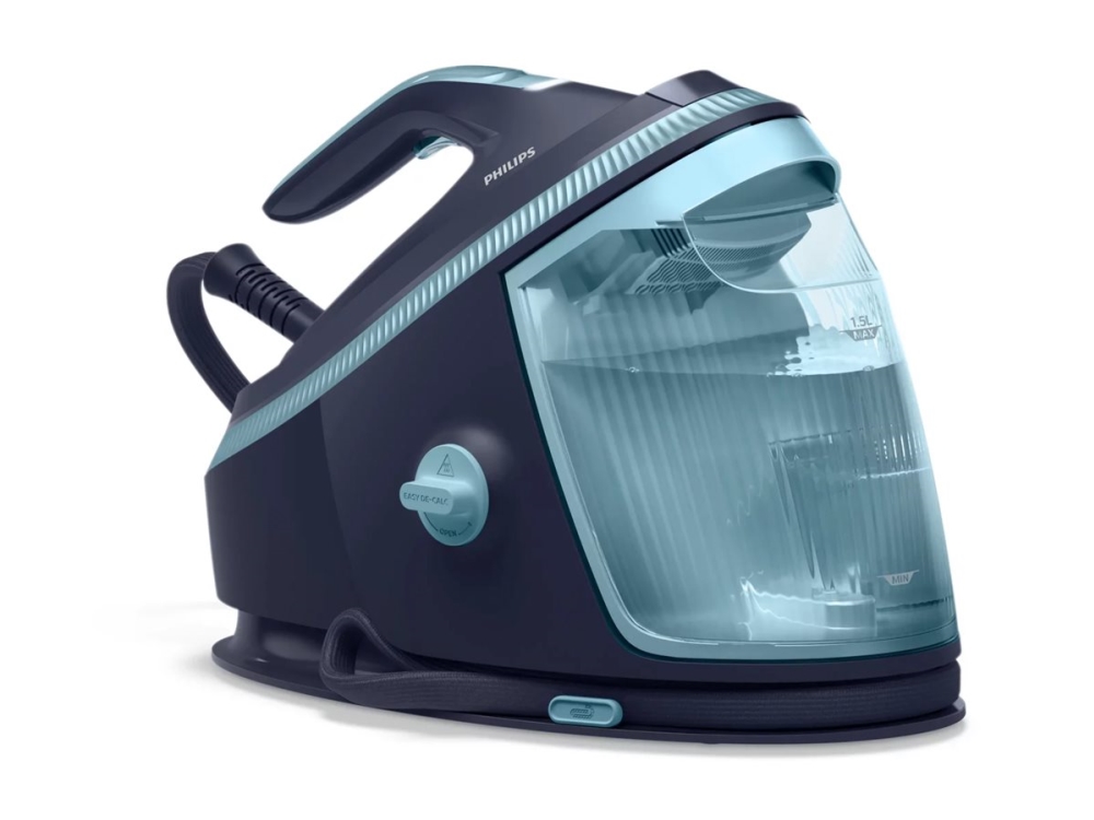 Philips PerfectCare 7000 Series PSG7200 - Dampstrygejern med automatisk afbrydelse - såleplade: SteamGlide Elite - 3120 W - louros blue/mist
