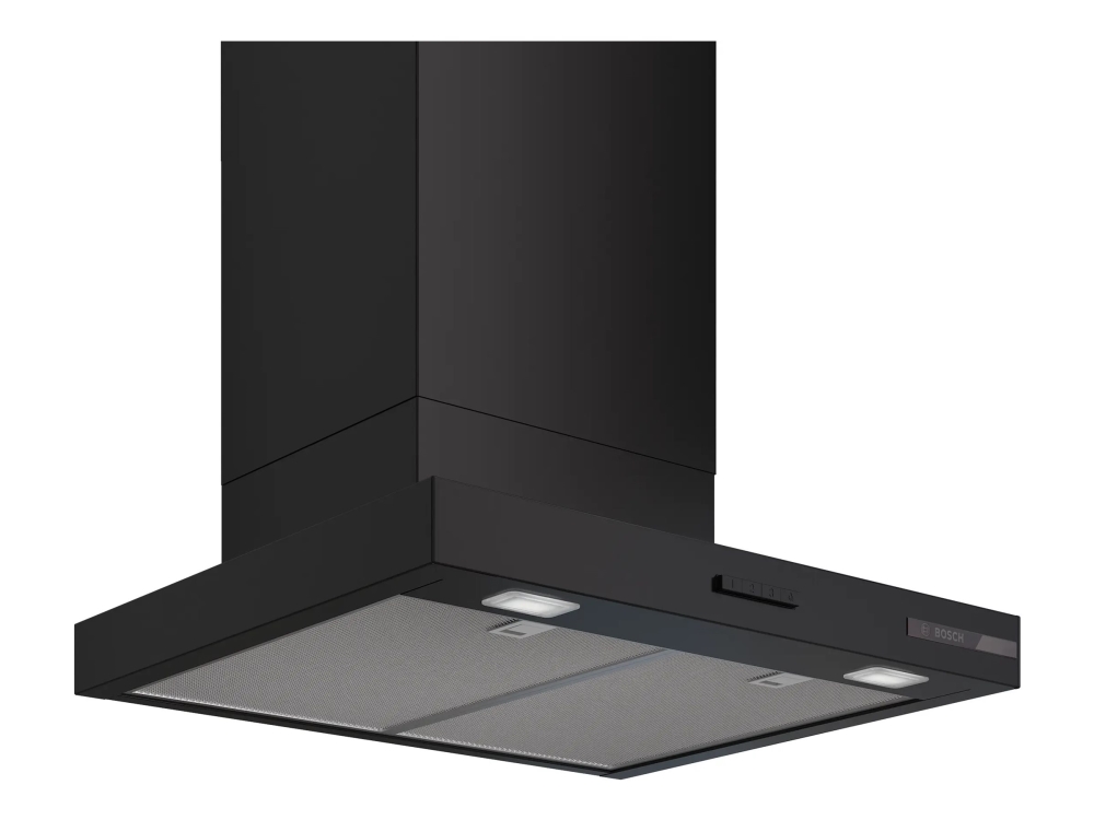 Bosch DWB65CC60, 594 m³/h, Suutin/Uudelleenkierrättävä, 67 dB, 569 m³/h, Seinäkiinnitys, musta