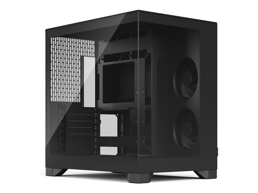Fractal Design Pop 2 Vision – Mid-Tower – Erweiterter Atx-Formfaktor – Seitenwand Mit Fenster (Gehärtetes Glas) – Ohne Netzteil (Atx) – Schwarz – Usb
