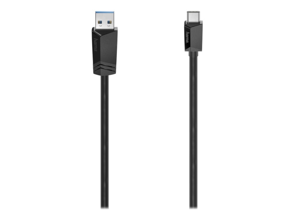 Hama 00200657, 1 M, Usb A, Usb C, Usb 3.2 Gen 2 (3.1 Gen 2), 10 Gbit/S, Schwarz