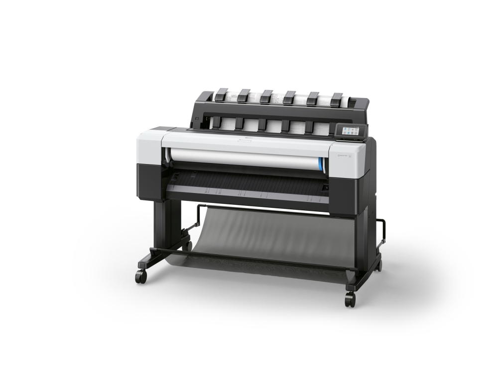 HP DesignJet T1600 - 36 storformatsskrivare - färg - bläckstråle - Rulle (91,4 cm x 91,4 m), 914 x 1219 mm - 2 400 x 1 200 dpi - upp till 0.32 min/sida (mono)/ upp till 0.32 min/sida (färg) - kapacitet: 1 rulle - USB, Gigabit LAN - kniv