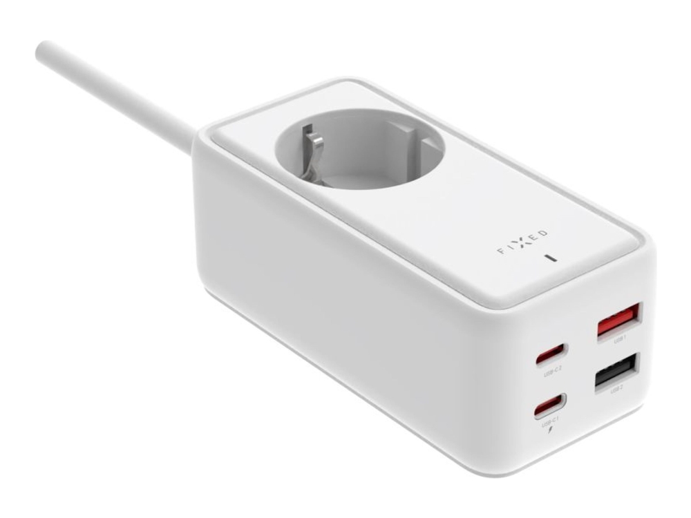 Gan-Ladegerät Feste Leiste Gan Iii 2Xusb-C/2Xusb 3 M Pd 65 W Weiß
