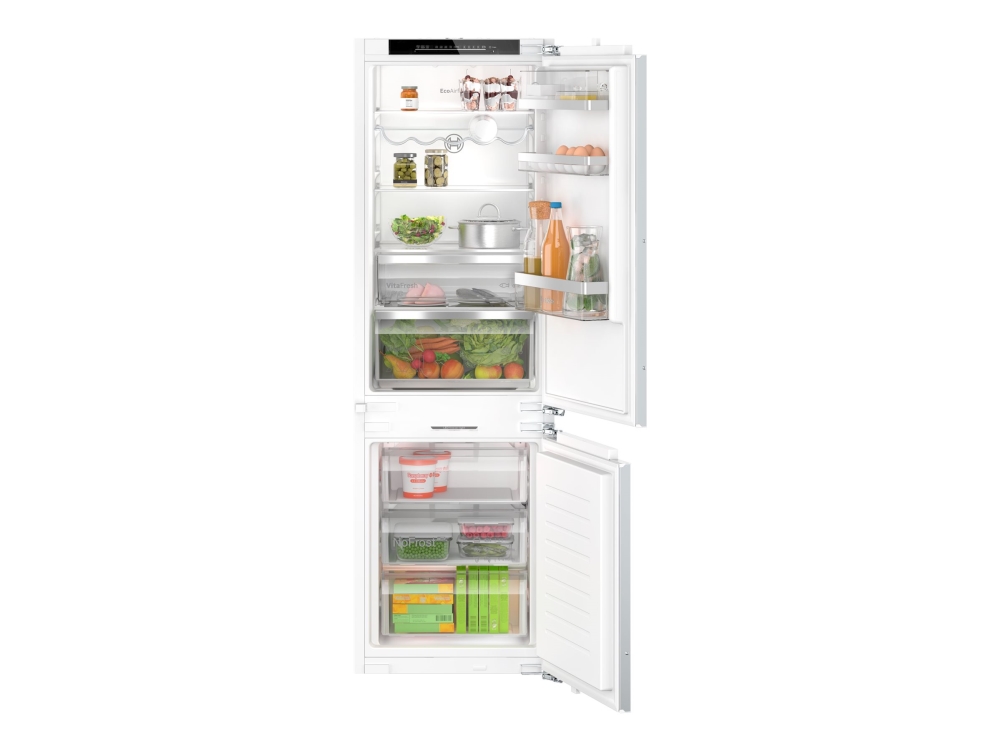 Bosch Serie | 6 KIN86ADD0 - Køleskab/fryser - bund-fryser - til indbygning - niche - bredde: 56 cm - dybde: 55 cm - højde: 177.5 cm - 260 liter - Klasse D