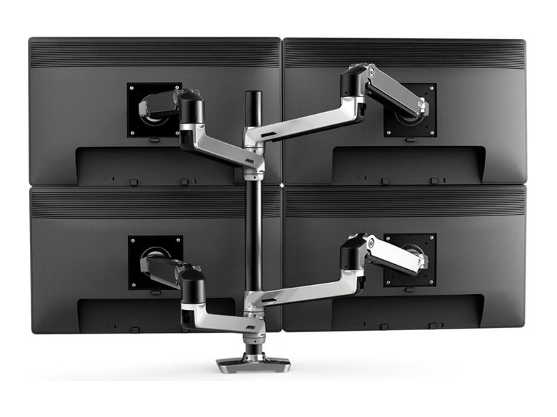 Lx Tischhalterung Für 4 Monitore | Für 4 Monitore - Matt Schwarz