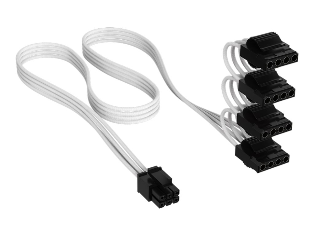 Corsair Cp-8920398, 0,75 M, Gerade, Gerade, Weiß