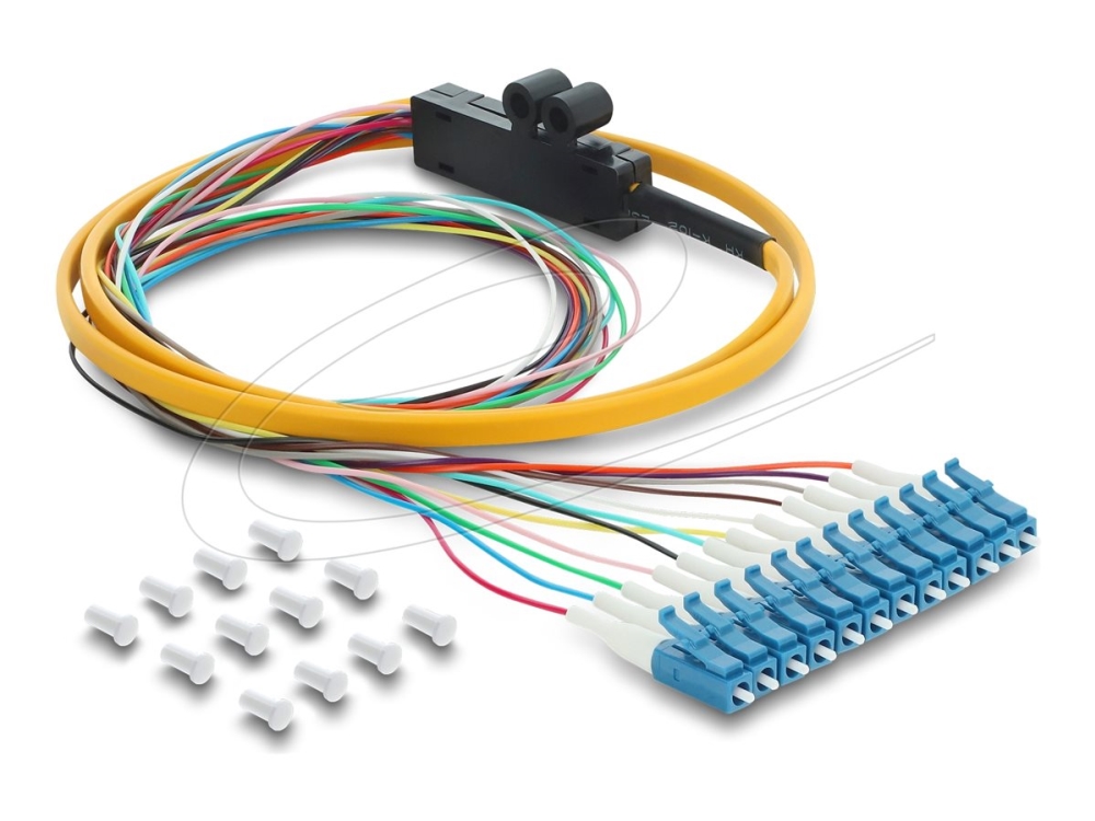 Delock 91050, 1 M, 12X Lc, Pigtail