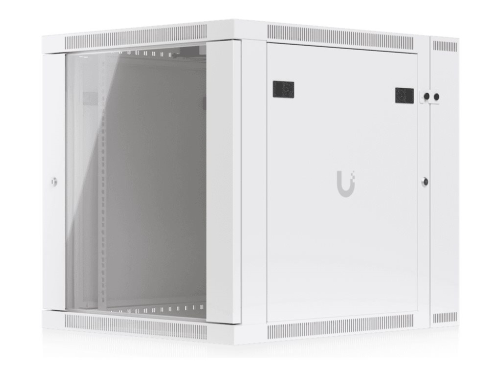 Ubiquiti UniFi - Kabinet - med 2 køleblæsere - vægmonterbar - hvid - 12U