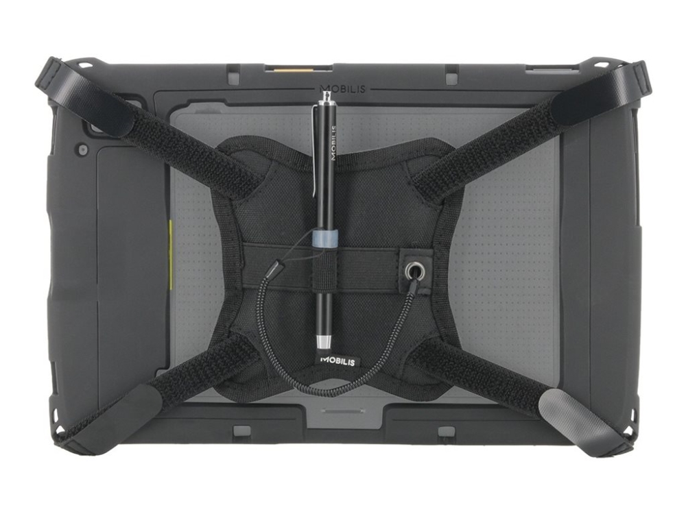 Mobilis - Håndrem For Bæreetui - Elastic X-Shaped, Universal, With Stylus Holder - 10" - Sort - For Zebra Et40, Et45