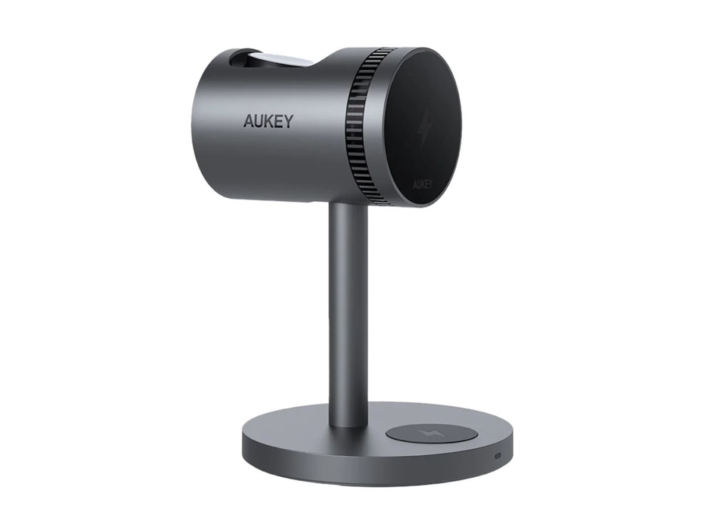 Aukey Lc-Mc311a Magfusion 3-In-1 Pro Qi2 Active Cooling Wireless Charging Station