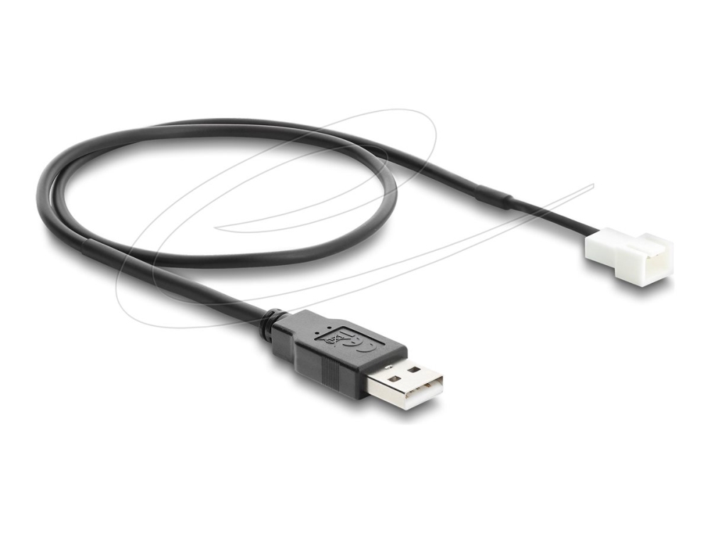 Delock - Blæser Strømkabel - Usb (Han) Til 3-Stiftet Blæserstikforbindelse (Han) - 5 V - 50 Cm