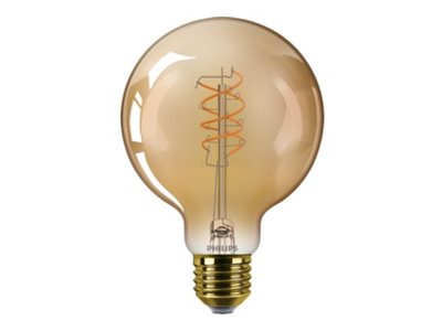 Philips LED pære Vintage G95 806lm 7,3W/918 (60W) Dæmpbar Ravfarvet E27