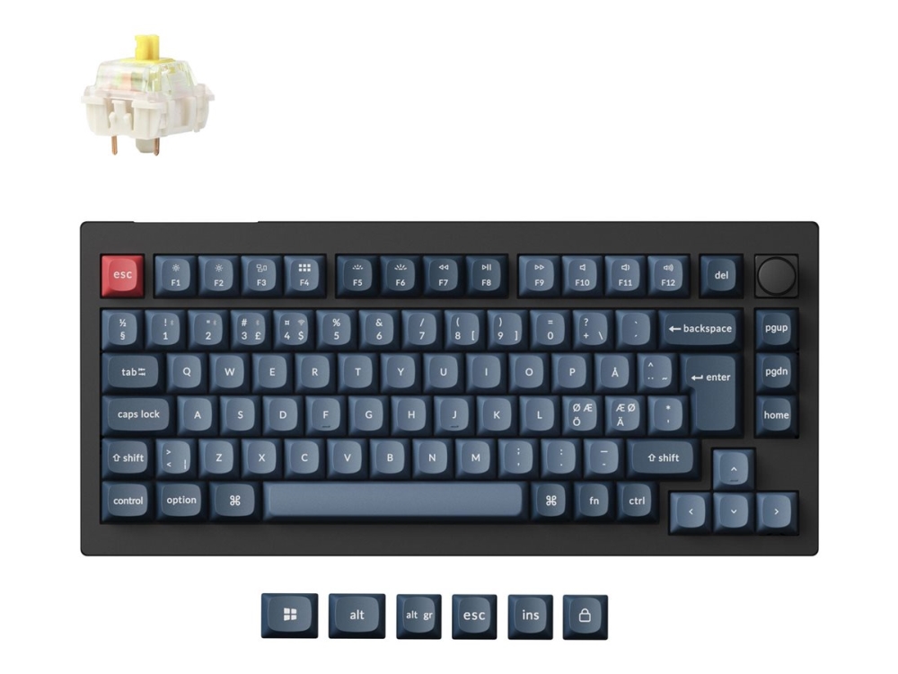 Tastatur Keychron Keychron V1 Max Gateron Banana Switch Wireless Keyboard