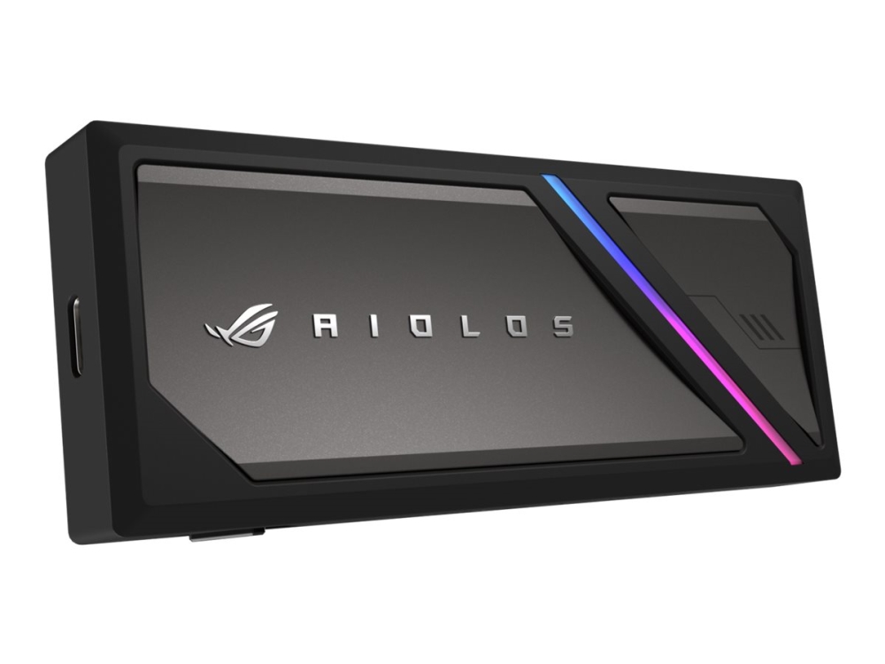 Asus Rog Strix Aiolos - Lagringspakning - M.2 - M.2 Nvme Card / Sata - Usb 3.2 (Gen 2X2) - Sort