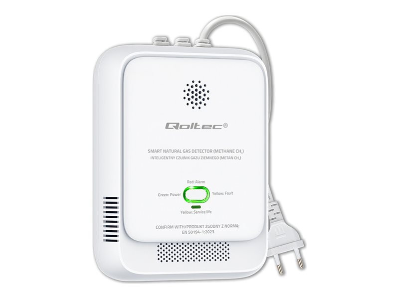 Qoltec Gasmelder Leckdetektor Ch4 Alarm 85 Db Led