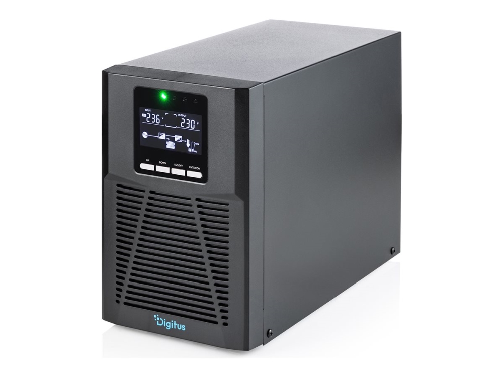 Digitus Online Usv-Anlagen, Tower Typ, 1000 Va / 1000 W, Doppelwandler (Online), 1 Kva, 1000 W, Reiner Sinus, 208 V, 240 V