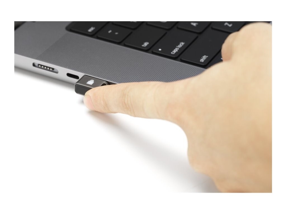 Kensington VeriMark Guard 2.1 Fingerprint Security Key - Fingeraftrykslæser - USB-C, USB-C 2.0, USB-C 3.0 - sort - TAA-kompatibel