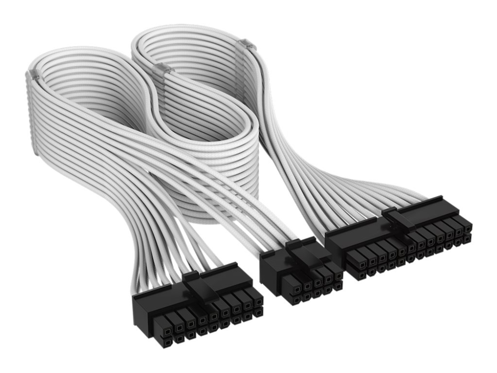 Corsair Cp-8920382, Atx (24-Pin), Gerade, Gerade, Weiß