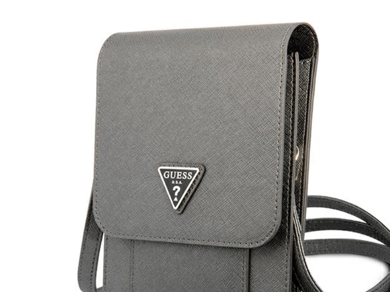 Guess taske GUWBSATMGR grå Saffiano Triangle