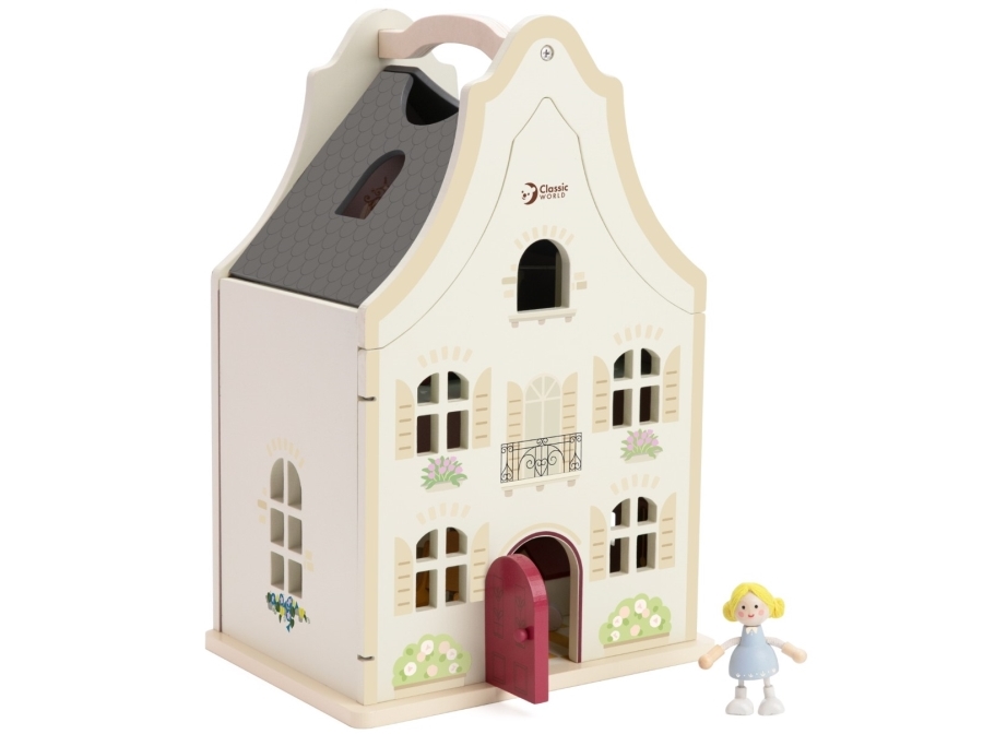 Classic World Maison De Reve Træ Dukkehus Med Tilbehør