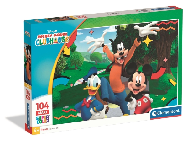 Puslespil Maxi Mickey Mouse Club House 20, 104 Brikker