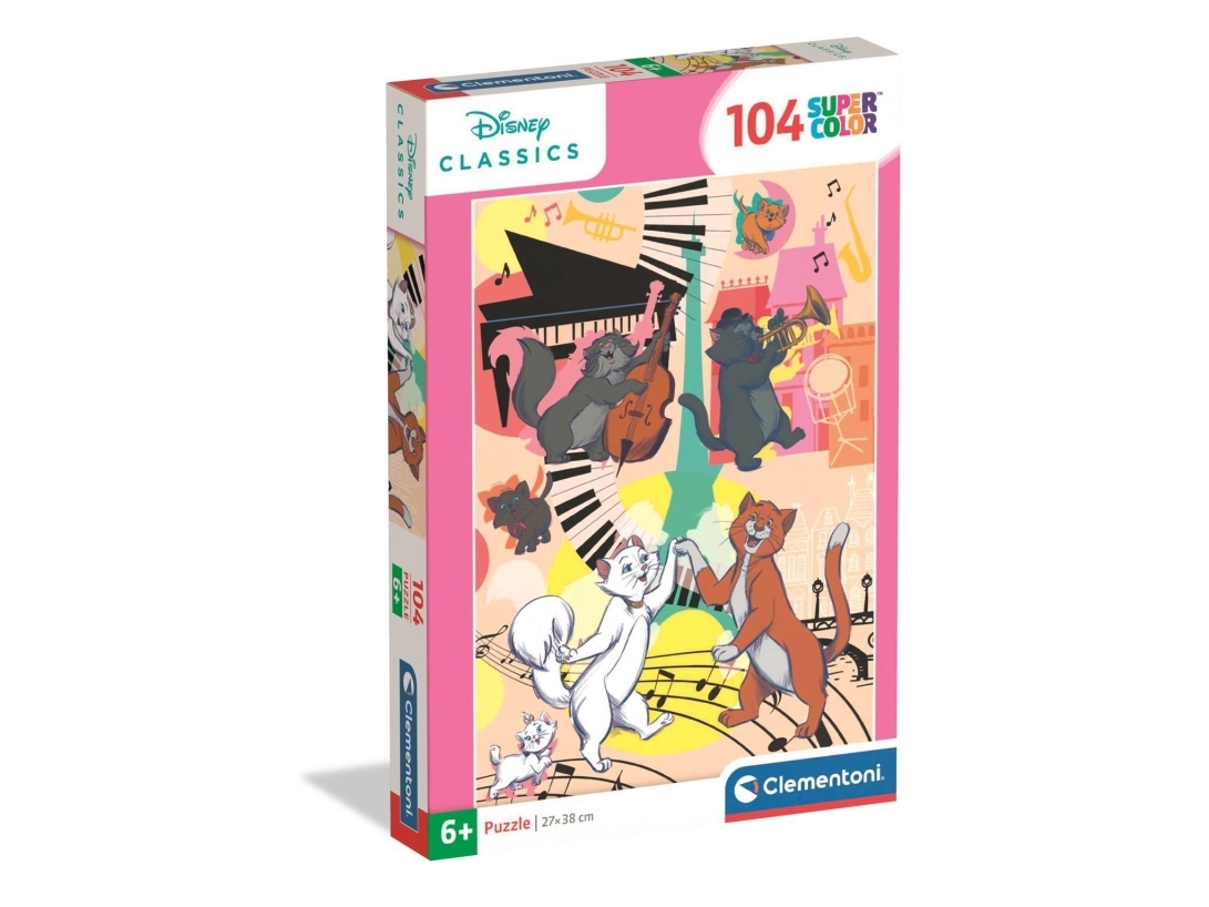 Clementoni Puzzle Supercolor Aristocats 104 Teile (25048)