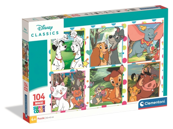 Clementoni Puslespil Maxi Disney Classic 2026, 104 Brikker