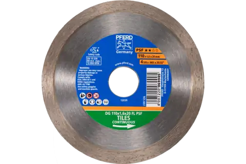 Pferd Diamond Cut-Off Wheels For The Construction Industry, Type With Continuous Rim Psf, Stål