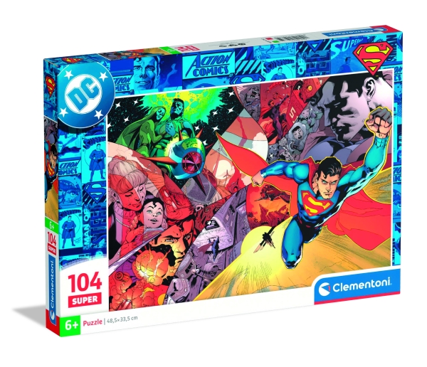 Clementoni Puslespil Super Superman 2025, 104 Brikker
