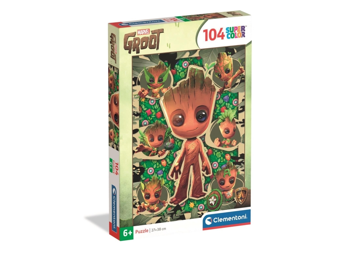 Clementoni Puzzle Supercolor Marvel Groot 104 Teile (25051)