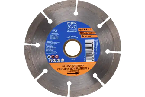 Pferd Diamond Cut-Off Wheels For The Construction Industry, Segmented Type Psf, Stahl