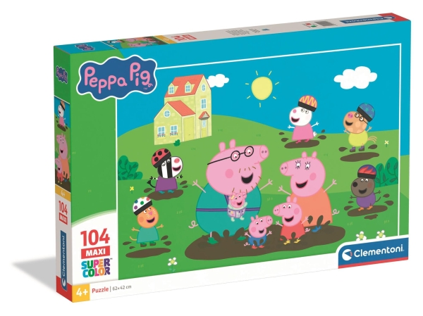 Clementoni Puslespil Maxi Peppa Pig 2026, 104 Brikker