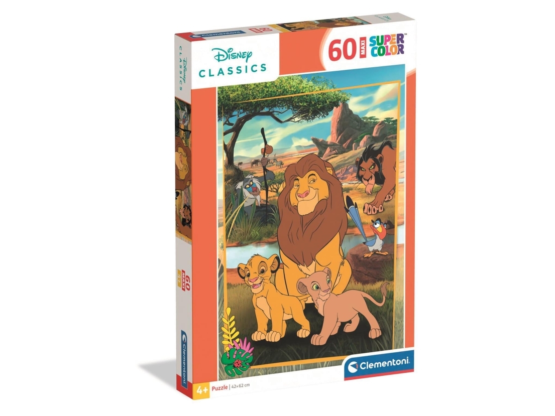 Clementoni Puslespil Maxi Disney Classics 2026, 60 Brikker