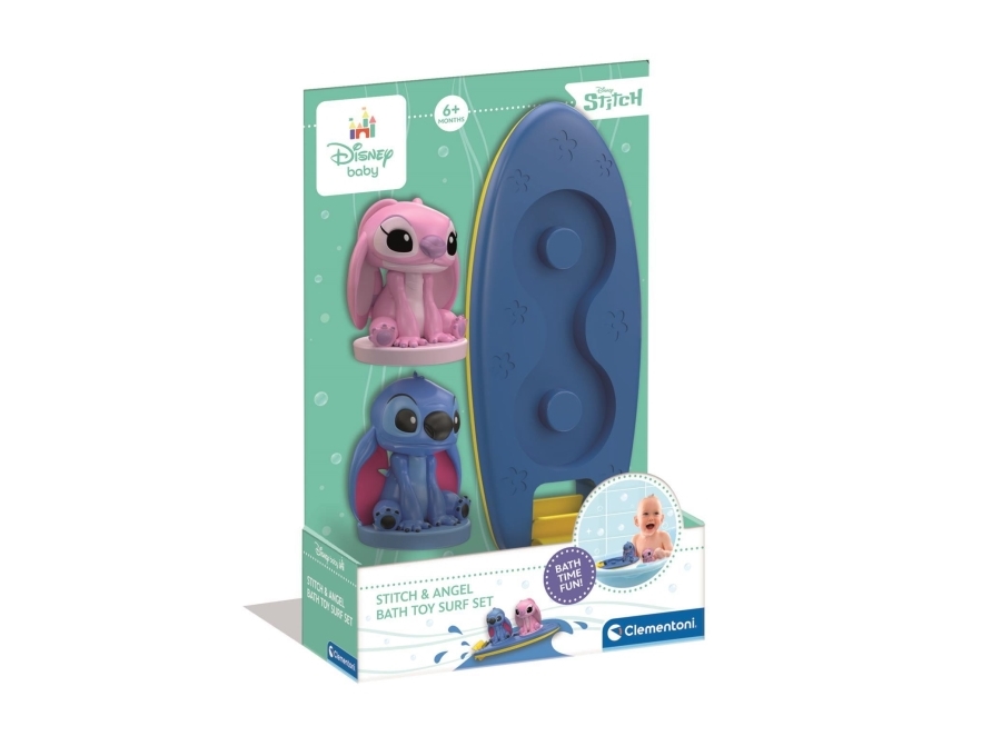 Clementoni Disney Bath Surf Set- Stitch + Angel