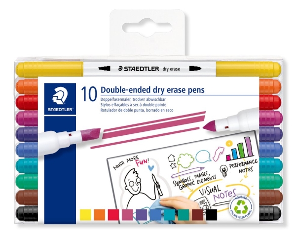 STAEDTLER kuitukärkikynät 3010 TB10 10 kynää (3010 TB10)