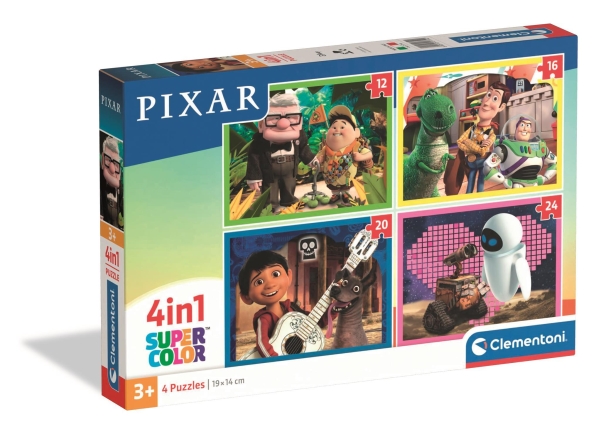 Cle 4-In-1 Supercolour Pixar-Puzzle 21754