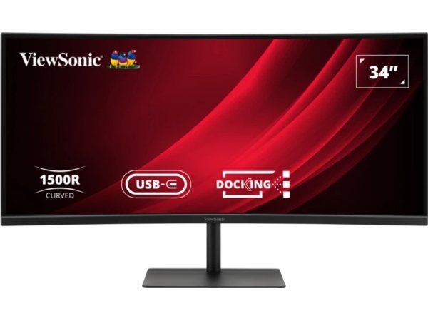 Viewsonic Vg3419c-2, 86,4 Cm (34"), 3440 X 1440 Pixel, Ultrawide Quad Hd, Led, 3,5 Ms, Sort