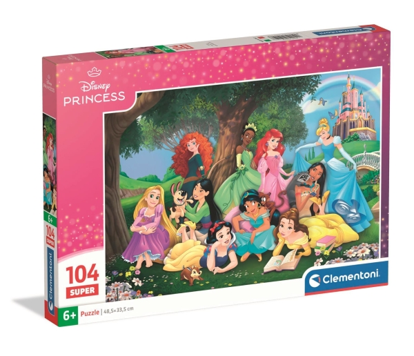 Clementoni Puslespil Super Disney Princess 2026, 104 Brikker