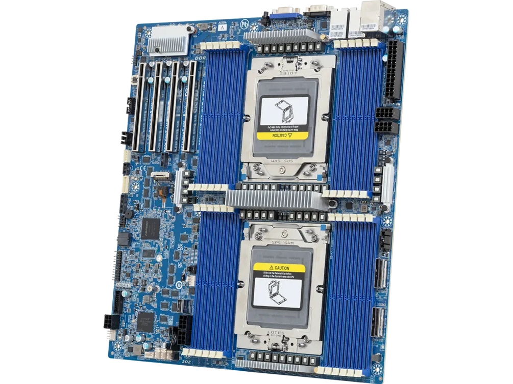 Gigabyte Mz73-Lm2 (Rev. 3.X), Amd, Socket Sp5, Amd Epyc 9004, Amd Epyc 9005, Ddr5-Sdram, Dimm, Dodeka-Kanal