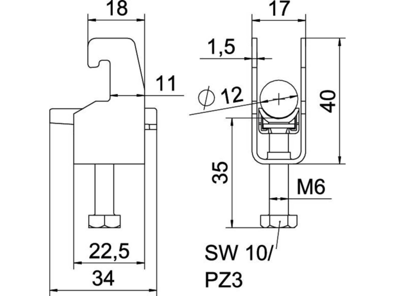 Bbs-Schelle 1-F. 8-12Mm