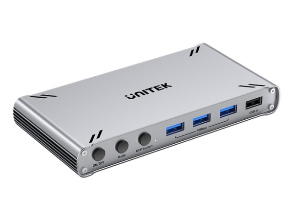 Unitek Usb-C 10Gbps Kvm-Switch Med Hdmi Og Filoverførsel Mellem Systemer