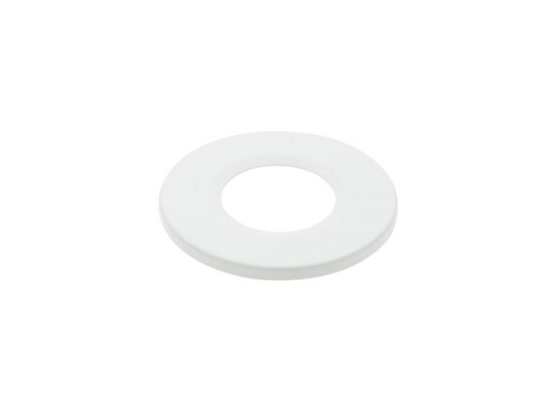 Zierring Rund Weiss Matt