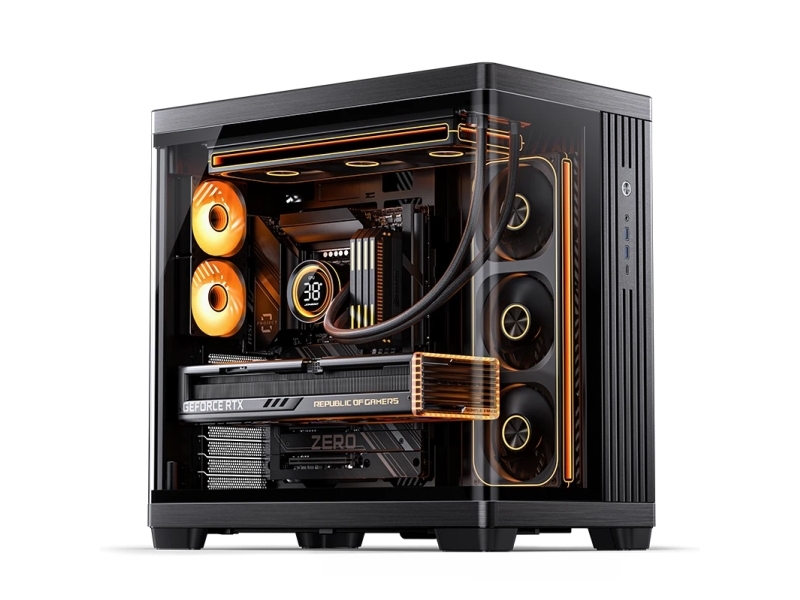 Jonsbo Tk-4, Tower, Pc, Schwarz, Itx, Atx, Mini-Atx, Stahl, Glas, Aluminium, 17,5 Cm