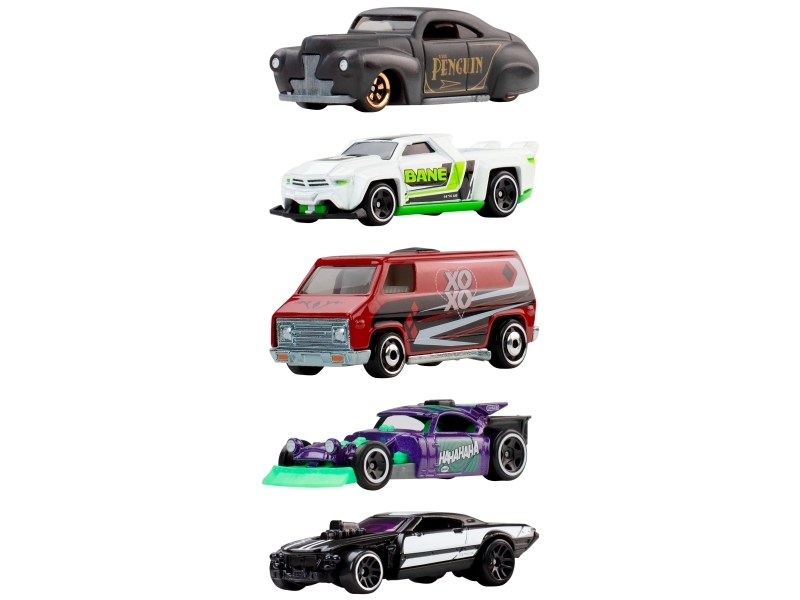Hot Wheels Biler - 5-pak - Silver Batman - 1:64