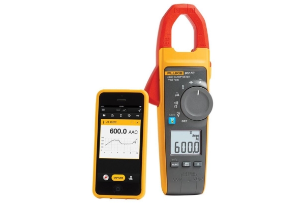 Fluke FLK-902 FC, CAT III 600V, CAT IV 300V, Alkaline, 419 g, Grå, Gul
