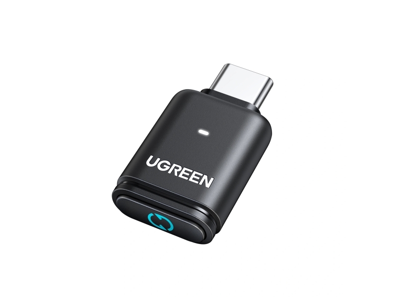 Ugreen BT501 USB-C Bluetooth 5.3 Audio Adapteris with aptX Transmitter - juodos spalvos