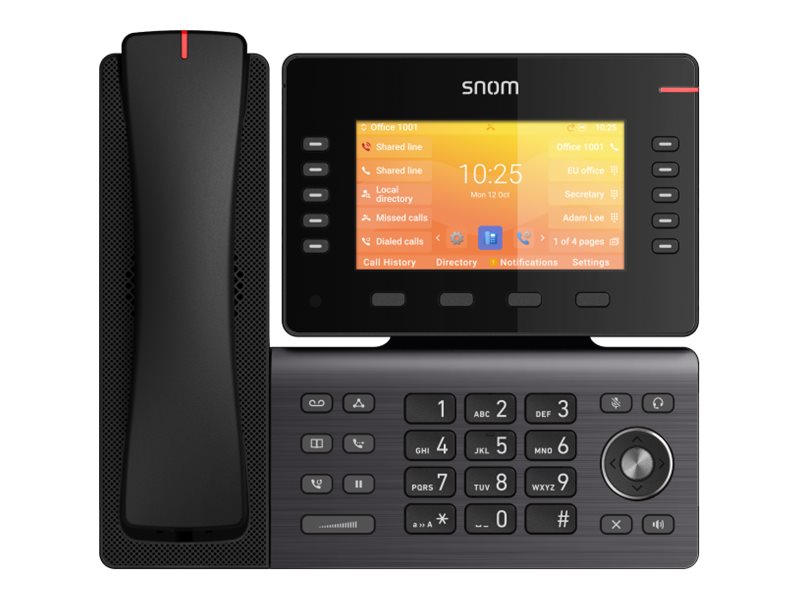 Snom D892m - Trådløs Telefon / Voip Telefon Med Opkalds-Id - Dect - 5-Vejs Opkaldskapacitet - Sip, Sdp, Rtp, Rtcp, Rtcp-Xr, Ice, Sips, Srtcp, Srtp -