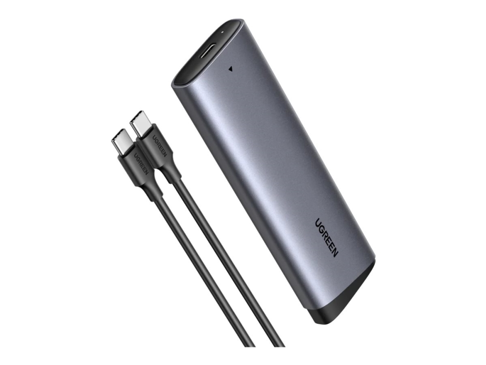 Ugreen - Lagringspakning - M.2 - M.2 Nvme Card - Usb 3.2 (Gen 2) - Grå