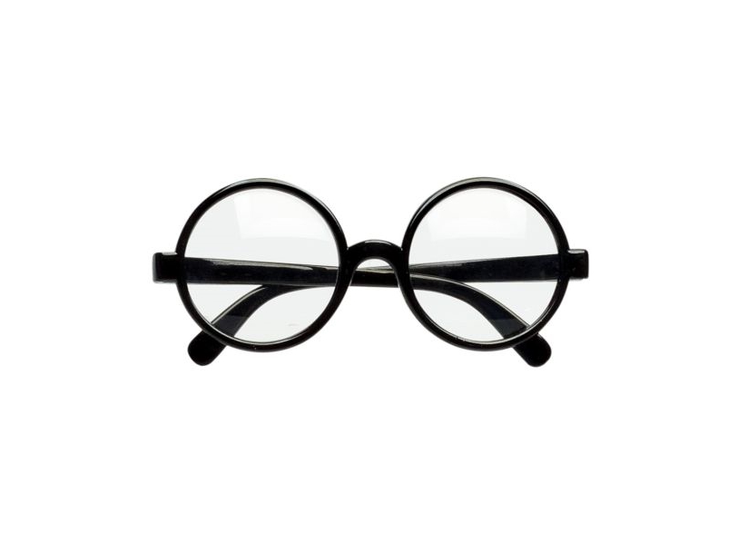 Runde Schwarze Brille