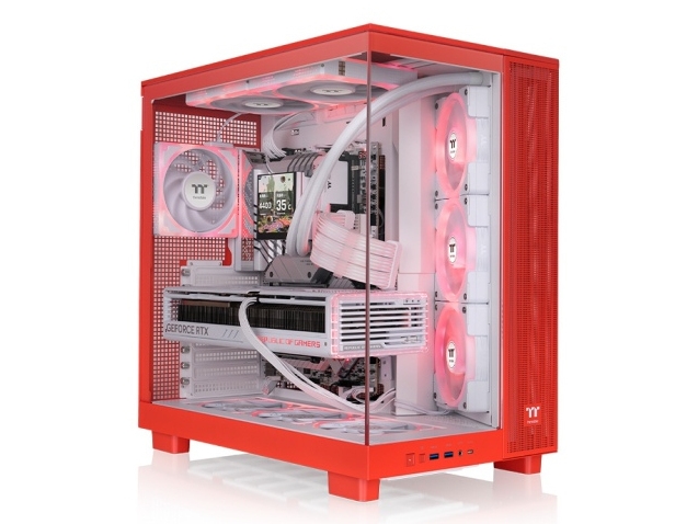 Thermaltake View 380 Xl Tg Argb, Midi Tower, Pc, Orange, Atx, Micro Atx, Mini-Itx, Spcc, Spil