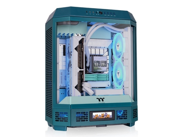 Thermaltake The Tower 600, Midi Tower, Pc, Farbe Petrol, Mini-Itx, Atx, Micro Atx, Spcc, Gehärtetes Glas, Gaming